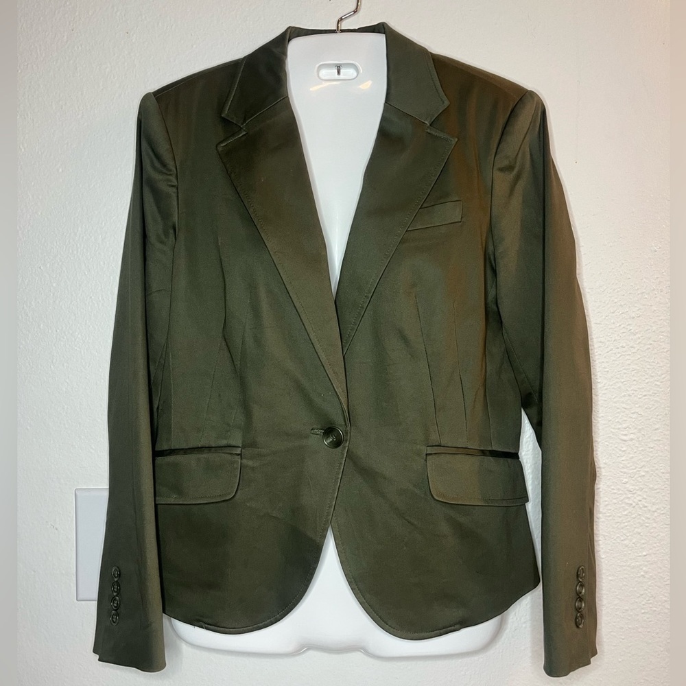 Worthington Olive Green Stretch Blazer Women’s Size 10